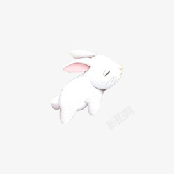 嫦娥仙子中秋节睡不醒的玉兔高清图片