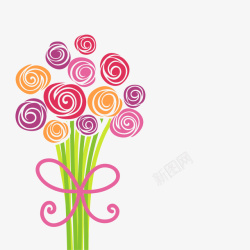 抽象花束素材