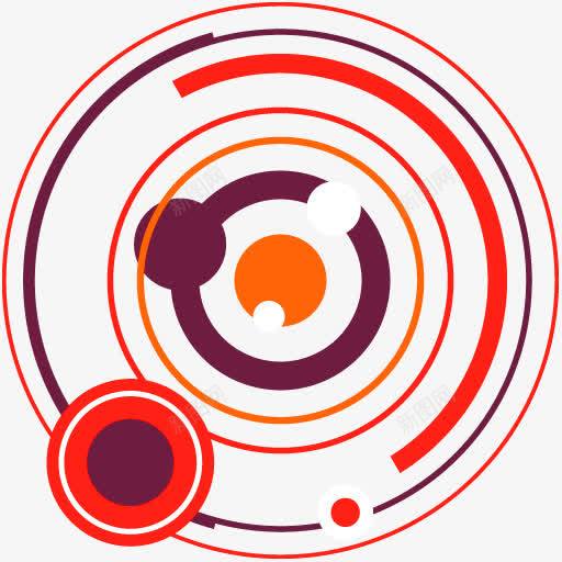 红色简约圆圈边框纹理png免抠素材_新图网 https://ixintu.com 免抠PNG 圆圈 简约 红色 边框纹理