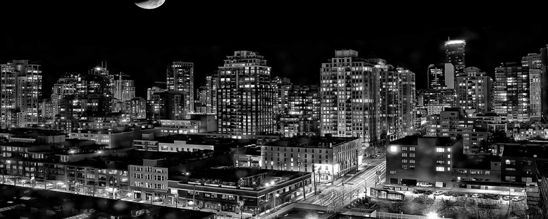 夜晚城市建筑背景图jpg设计背景_新图网 https://ixintu.com 夜晚 城市 建筑 月亮 海报banner 摄影 风景