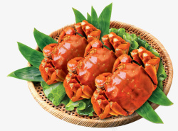 大闸蟹螃蟹中秋节食物素材