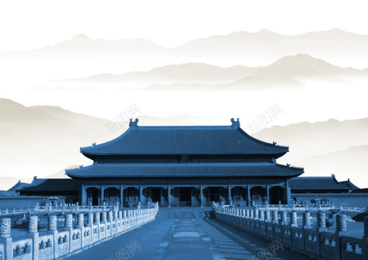 中国风古典宫殿大气背景素材背景