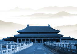 大气宫殿中国风古典宫殿大气背景素材高清图片