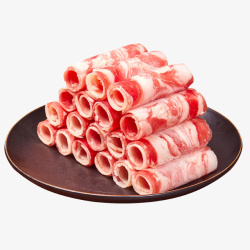 澳洲牛排牛肉卷澳洲牛肉卷圆盘牛肉高清图片