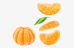 橘子拨开素材