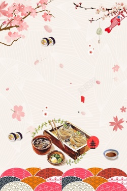 日本印象七日游日本旅游日本樱花背景高清图片