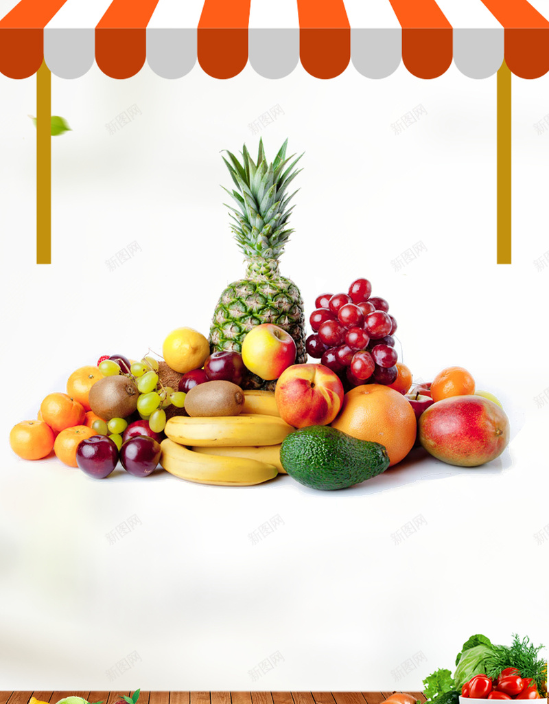 有机水果促销海报psd设计背景_新图网 https://ixintu.com 奇异果 新鲜水果 水果促销 水果店 水果海报 水果蔬菜 火龙果 西柚
