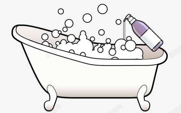 洗浴泡泡png免抠素材_新图网 https://ixintu.com 泡泡 泡泡浴 泡澡 洗浴 浴缸 用品