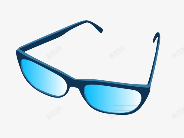 蓝色眼镜卡通矢量图ai免抠素材_新图网 https://ixintu.com 卡通眼镜 卡通蓝色 眼镜 眼镜矢量 矢量图