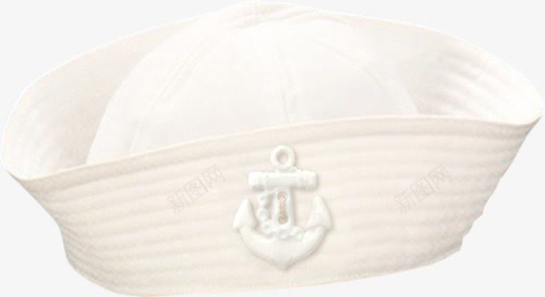 白海军帽子png免抠素材_新图网 https://ixintu.com 图案 海军帽 海锚 白色