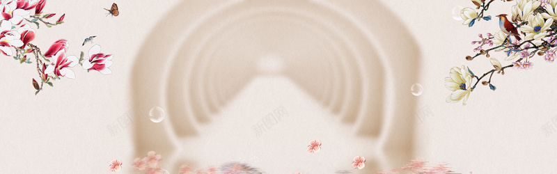 清新背景jpg设计背景_新图网 https://ixintu.com 花 唯美 女装海报 旗袍 复古 海报banner 中国风