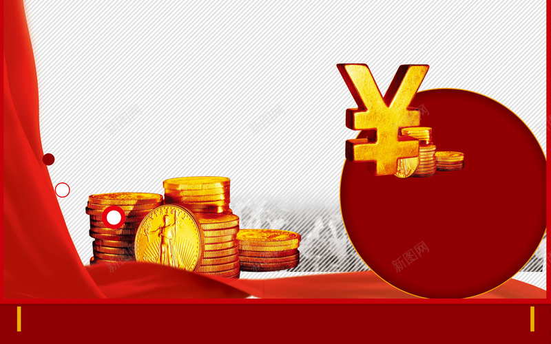 红色金币背景psd设计背景_新图网 https://ixintu.com 圆形 红色 纹理 线条 金币 温暖 质感