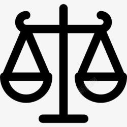 法律天秤正义图标高清图片