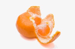 新鲜剥开的橙子素材