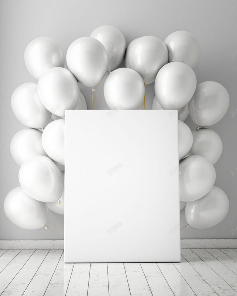 白色气球背景jpg设计背景_新图网 https://ixintu.com 背景墙 开心 气球 白色