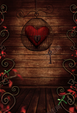爱情派对情人节海报背景素材背景