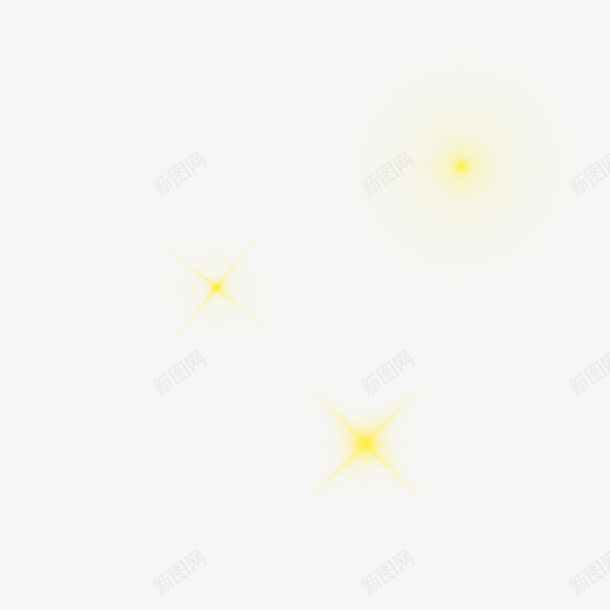 光线黄色闪光点png免抠素材_新图网 https://ixintu.com 亮光 光点 光线 黄色