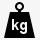 重量公斤SimpleBlackiPhoneMiniic图标图标