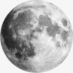 黑白超级月亮满月元素素材
