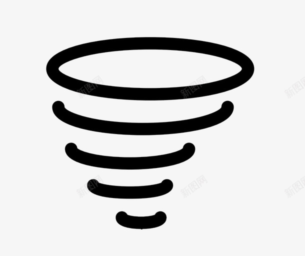 龙卷风天气示意图图标png_新图网 https://ixintu.com 天气示意图 简笔画 简约 龙卷风