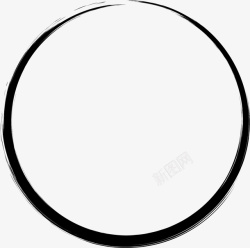黑色圆底圆形水墨圈圈高清图片