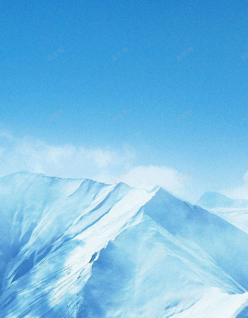 雪山H5背景jpg设计背景_新图网 https://ixintu.com H5 H5背景 h5 大气 天空 白雪 蓝色 雪山