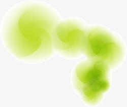 绿色晕染圆形图案素材