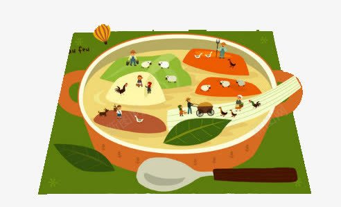 美食png免抠素材_新图网 https://ixintu.com 人物 创意美食 叶子 桌垫 运动 食物