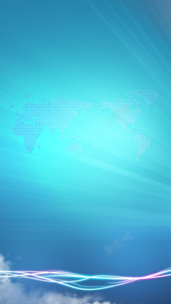 商务地图蓝色商务科技地图背景高清图片