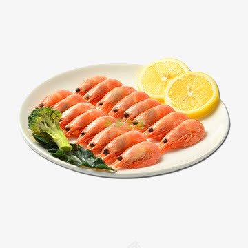 碟子上的虾png免抠素材_新图网 https://ixintu.com 产品实物 碟子上 红色的虾 食物