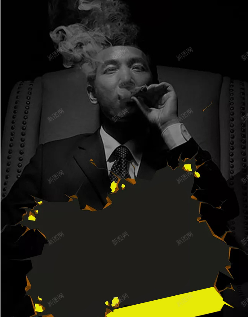 简约黑色大气商务H5背景图jpg设计背景_新图网 https://ixintu.com 商务 大气 成功 男士 科技 简约 自信 黑色
