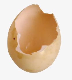 残缺蛋壳棕色残破蛋壳高清图片