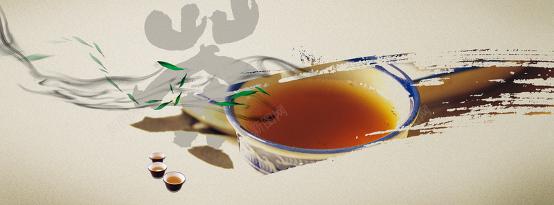 中国风茶文化背景jpg设计背景_新图网 https://ixintu.com 中国风 水墨 淡雅 笔刷 茶文化