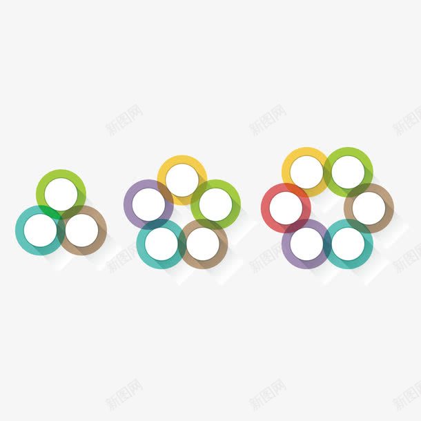 彩色圆形叠加png免抠素材_新图网 https://ixintu.com 分析 叠加 圆形 彩色 素材