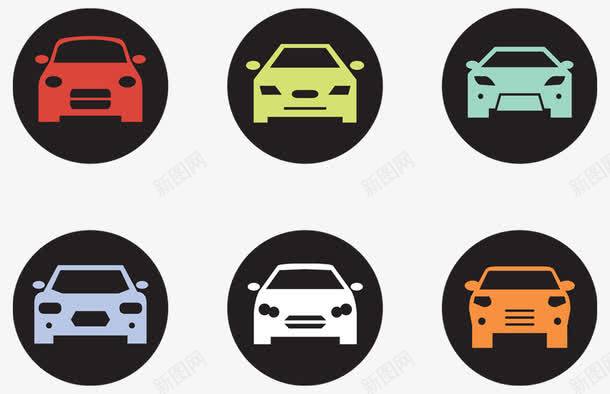 汽车头图标png_新图网 https://ixintu.com png图片素材 免费png素材 汽车素材 汽车轮廓 红色 绿色