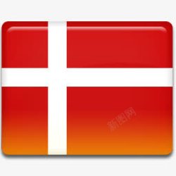 丹麦国旗旗素材