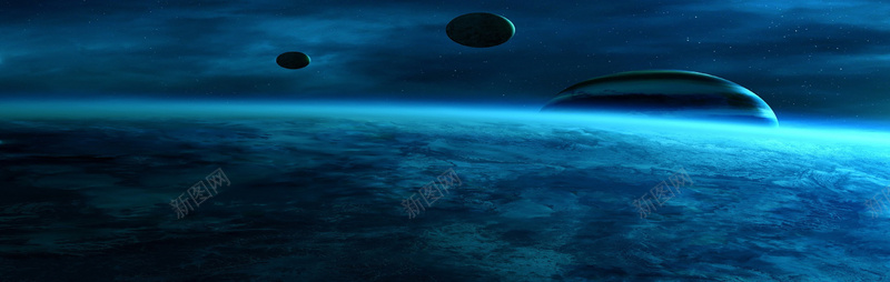 蓝色光层星空星球jpg设计背景_新图网 https://ixintu.com 蓝色 光层 星空 星球 海报banner 星云 星海 星际 摄影 风景