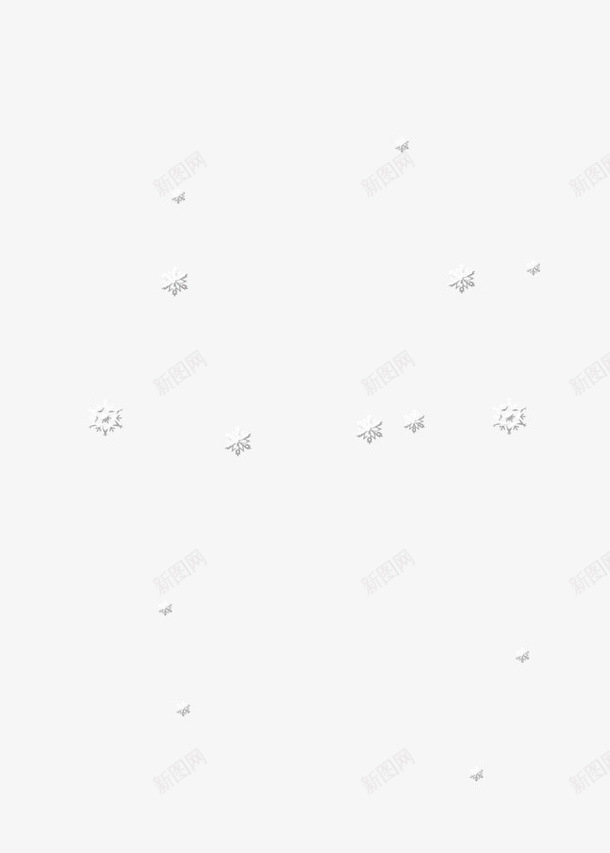 漂浮的雪花psd免抠素材_新图网 https://ixintu.com 冬天 浪漫 漂浮的雪花