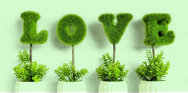 小清新简约扁平绿色植物爱护植物背景图片免费下载 素材m Ktkcdiidi 新图网