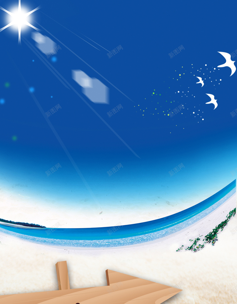 沙子上的海星H5素材背景psd设计背景_新图网 https://ixintu.com 沙子 海星 白云 蓝天 路牌 夏季 H5素材 PSD背景 鸟