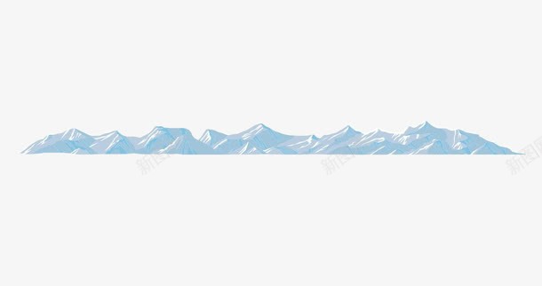 蓝色的山脉图png免抠素材_新图网 https://ixintu.com PNG 山脉 手绘 蓝天