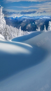 雪山景背景图背景