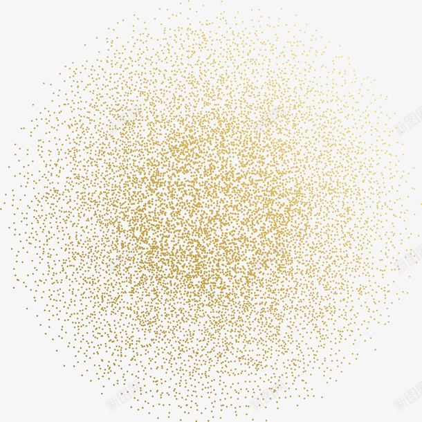 金粉金色砂砾png免抠素材_新图网 https://ixintu.com 分散 砂砾 金粉 金色