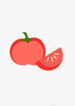 番茄西红柿切片素材