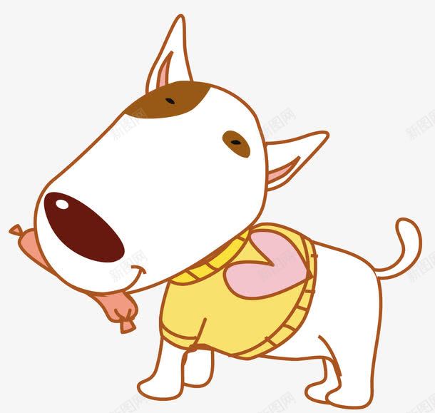 叼香肠的小狗png免抠素材_新图网 https://ixintu.com 创意 可爱的 小狗 服装 爱心 狗年 食物 香肠