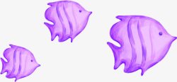 创意合成效果紫色的海带鱼素材