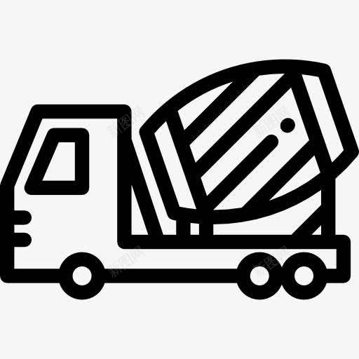 混凝土搅拌机图标png_新图网 https://ixintu.com 交通运输 卡车 施工工具 汽车 混凝土 混凝土搅拌机 运输