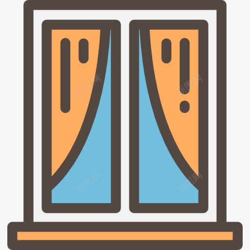 窗口图标png_新图网 https://ixintu.com 家具 家用 工具 建筑 窗 窗帘 装饰