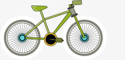 卡通绘制自行车素材