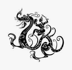 剪纸龙素材
